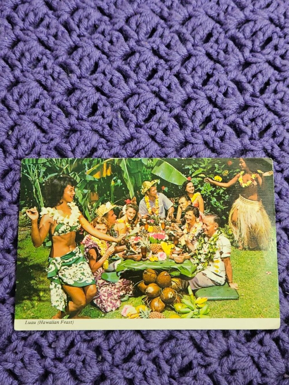 Luau Hawaiian Feast Postcard
